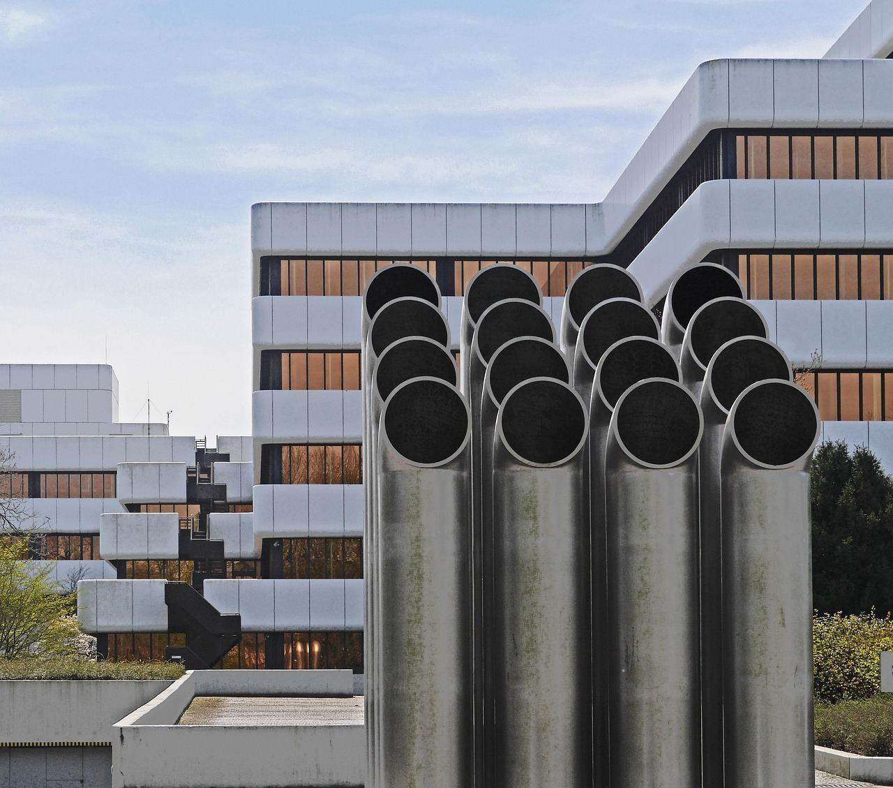 Air conditioning units on a commercial rooftop