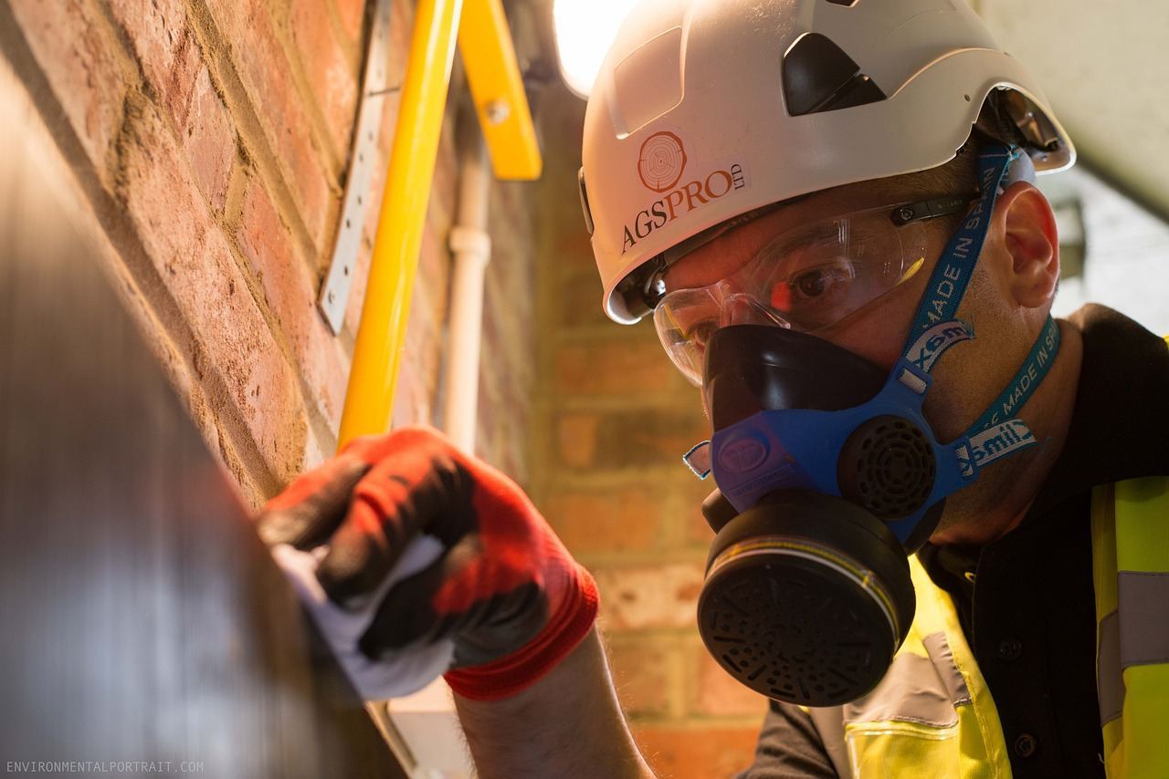HVAC technician on a service call